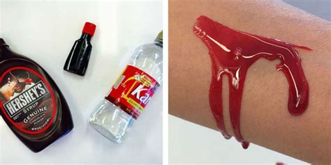 how to use fake blood on clothing|homemade fake blood.